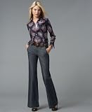 Tommy Hilfiger Medallion-Print Long-Sleeved Shirt & Madison Stretch Denim Trousers