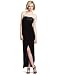 David Lerner Women's Strapless Draped Dress, Black, Medium
