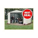 Arrow Vinyl Utility Storage Building - 12ft. x 24ft., Model# VT1224