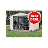 Arrow Vinyl Utility Storage Building - 12ft. x 24ft., Model# VT1224