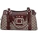 Gigi Chantal Brown Jacquard Croco Purse
