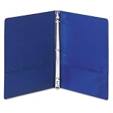 Accondash;Wilson Jones(R) Basic Round-Ring Binder, 1/2 Ring, Blue