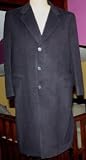 Mens Italian 3 Buttons Double Vent Liquid Black Super 120 Wool $175 Compare at $795