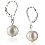 PearlsOnly Kaitlyn White 8-9mm A Freshwater Pearl Earring Set