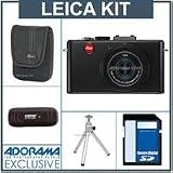 Leica D-Lux 5, Digital Camera Kit Black, with 2 4GB SDHC Memory Cards (total of 8GB), Camera Case, Table Top Tripod, USB 2.0 SD Card Reader
