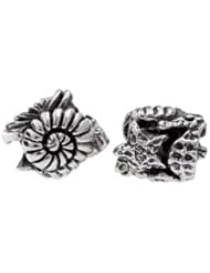 Silverado Ocean Espace Silver Charm - Fits On Pandora Chamilia And Troll Bracelets