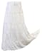 Peasant Skirts | Long Skirts | Cheap Long Skirts | Broomstick Skirts | Broom Skirts | White Skirts | Hippie Skirts | Gypsy Skirts | Bohemian Skirts - Alki'i Embroidered Full/Ankle Length gypsy bohemian long skirt - White