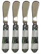 Decorative Pate Knife with Mother of Pearl Handle Set of Four