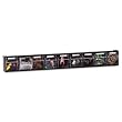 Deflecto 20904OP Nine-bin horizontal tilt bin storage system, 23-5/8w x 2-1/2d x 3-5/16h, black