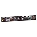 Deflecto 20904OP Nine-bin horizontal tilt bin storage system, 23-5/8w x 2-1/2d x 3-5/16h, black