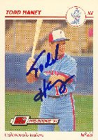 Todd Haney, Indianapolis Indianas - Expos Affiliate, 1991 Line Drive Pre-Rookie Autographed Card