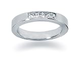 0.25 Princess Cut Diamond Wedding Band in Platinum