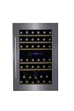 DUNAVOX DX-41.130BSK Weinkühlschrank, Einbaugerät, 2 Kühlzonen, bis 41 Flaschen, Innenbeleuchtung, Kompressorkühlung
