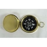 Magnetic Compass in Brass Casing with brass face 1.75in