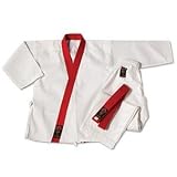 ProForce Gladiator 7.5oz GUP Trimmed Tang Soo Do Uniform - Red - Size 3
