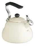 Kitchen Craft Le'Xpress Coloured Whistling Kettle 2.0 Litres - 'Seashell Cream'