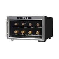 Emerson FR24SL 8 Bottles Wine Cooler with Thermal Glass Door, Stainless Steel
