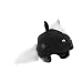 Tail Wags Skunk Helmet Cover - Black