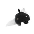 Tail Wags Skunk Helmet Cover - Black