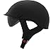 THH T-72 Open Face Motorcycle Half Helmet Matte Black XS