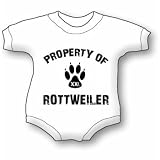 Property of a Rottweiler Baby Ultrasoft Onesie