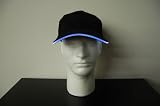 Black Fabric LED Lighted Glow Hat- White