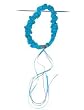 Sarah's Silks Hair Garland - Turquoise Blue