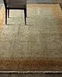 French Market Collection Copper Leaf Rug 8 x 10