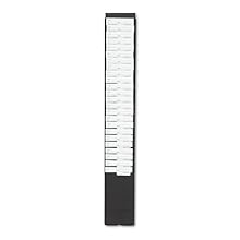 Acroprint 81-0118-000 25-Pocket Expanding Time Card Rack, Plastic, Black