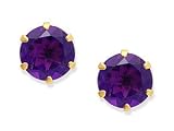 9ct Gold and Amethyst Earrings