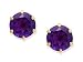 9ct Gold and Amethyst Earrings