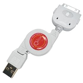Apple iPhone 3G Retractable Sync & Charge USB Cable (White)
