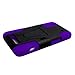 ZTE Max+ Plus Case , Boost Max+ Plus Case, Luxca (Tm) Hybrid Heavy Duty Rugged Impact Advanced Armor Soft Silicone Cover Hard Snap On Case with Kickstand Tuff Symbiosis (Purple / Black Y Stand)