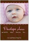 (100) Ventura Custom Photo Birth Announcements