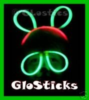 10 BUNNY EARS CONNECTORS + 10 GLOW GLASSES CONNECTIORS + 50 GLOW STICKS