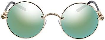 Round frame sunglasses retro fashion personality color film yurt tide cool sunglasses couple