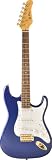 Jay Turser 300 Series Jt-300qmt-tbl Electric Guitar, Transparent Blue