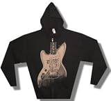 NIRVANA - Guitar - Black Zip Up Hoodie