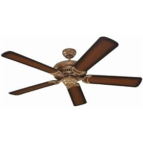 Montecarlo Ceiling Fans Designer Supreme Model 5DS52SO-DistWalBlade in Sicilian Stone. Indoor fan.