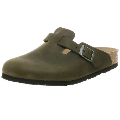 Birkenstock Boston Leather Clog,Emerald,41 EU/10-10.5 2A(N) US Women/8-8.5 C(N) US Men