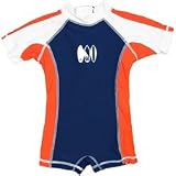 Infant Boys Navy Orange UV Rash Suit