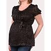 Motherhood Maternity: Short Sleeve Sash Belt Maternity Shirt