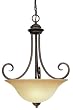 WESTINGHOUSE Ebony Bronze 3 Light Pendant Ceiling Fixture