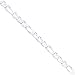 Sterling Silver Figaro Anchor Link Bracelet 7