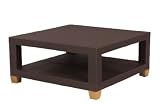 Three Birds Casual Ciera Square Coffee Table - Brown