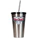 NBA 16-Ounce Stainless Steel Insulated Tumbler with Straw