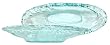 Spanish Recycled Textured Glass Small Oval Bowl 12 1/2"x5"x 2 1/4"H