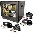 Security Labs SLM426C 14" Color Quad Observation Kit with 2 Weatherproof IR Bullet Cameras and 2 Color Dome Cameras