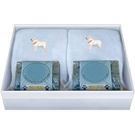 Double Gift Box with Great Pyrenees Soap and Towel