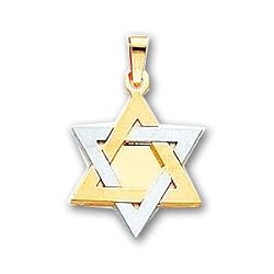 14k Two-tone Star of David